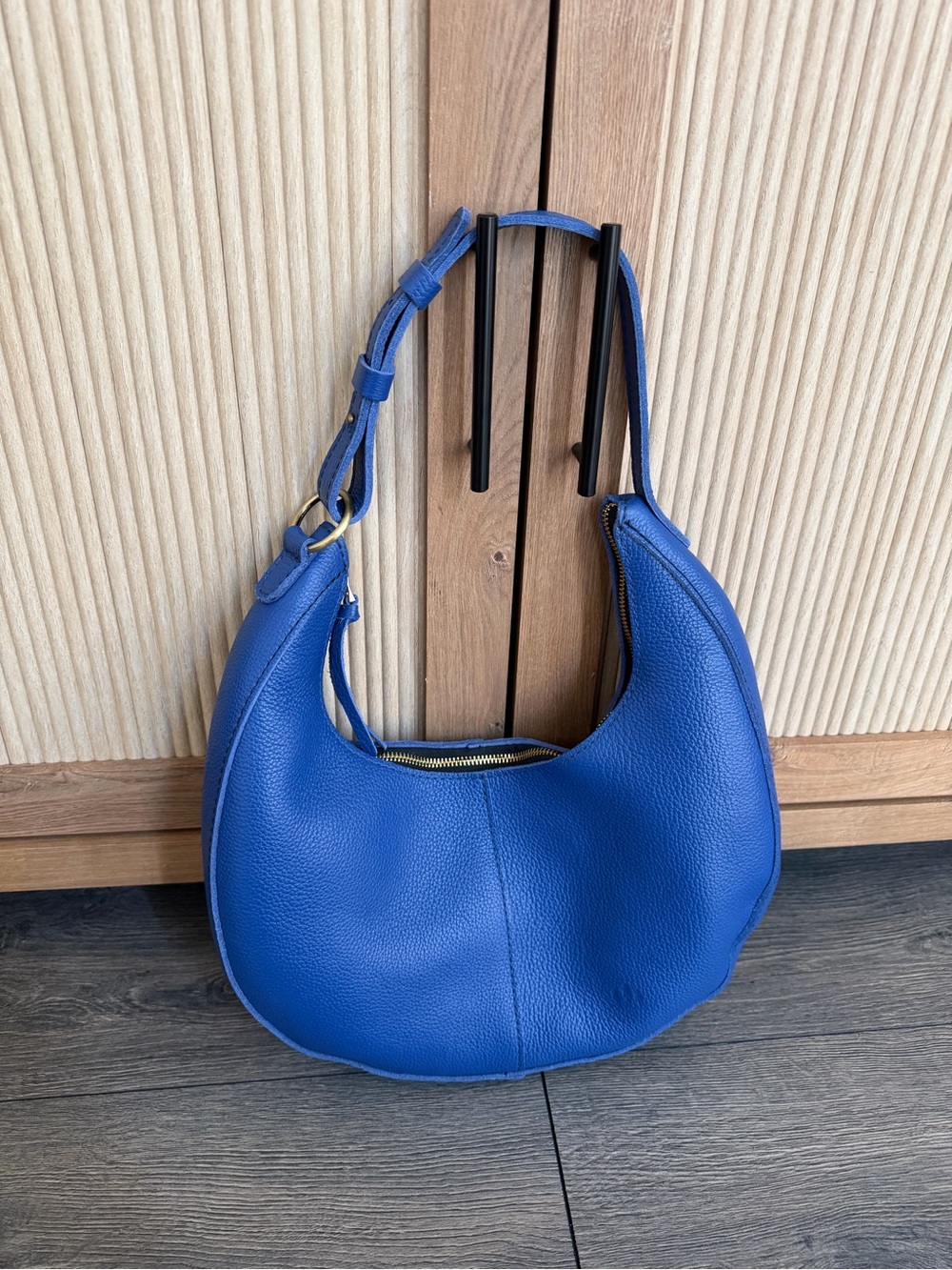 Portland Leather Goods Large Nora Molino Blue